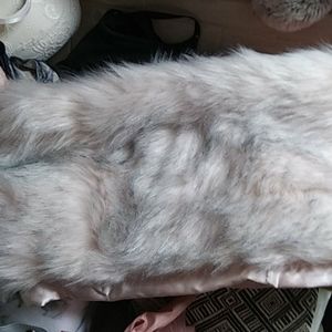 Pink with some Grey scarf